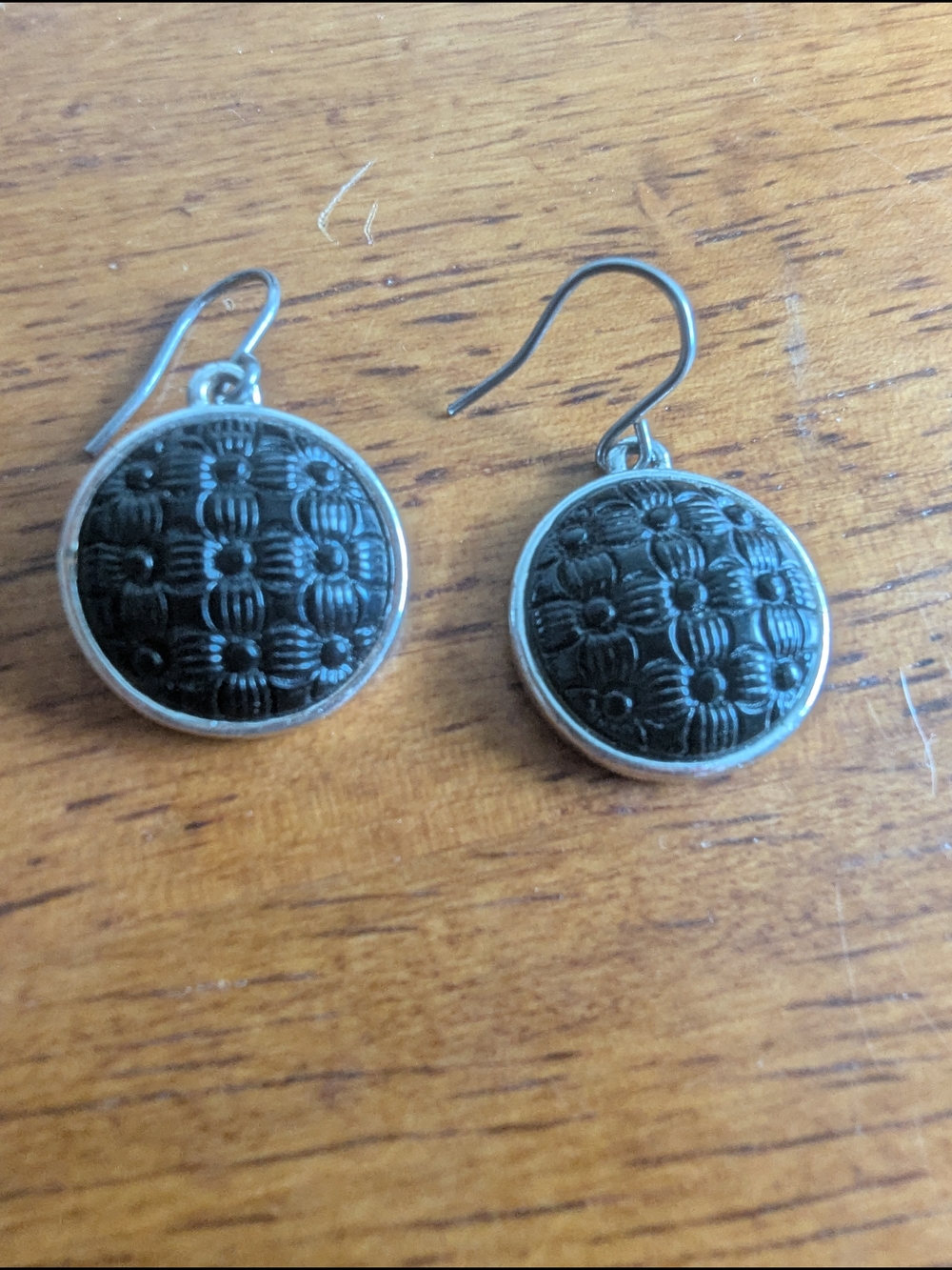 Handcrafted Black Floral Drop Earrings - Women's Jewelry